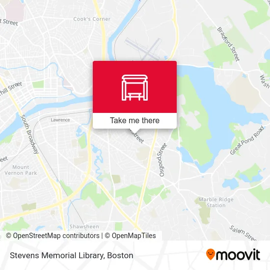 Stevens Memorial Library map