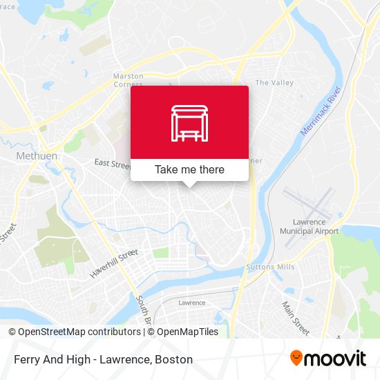 Ferry And High - Lawrence map