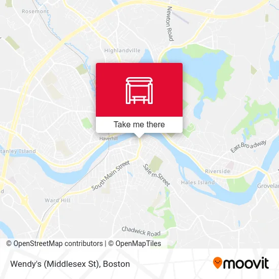 Wendy's (Middlesex St) map