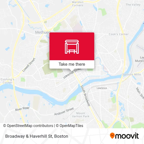 Broadway & Haverhill St map