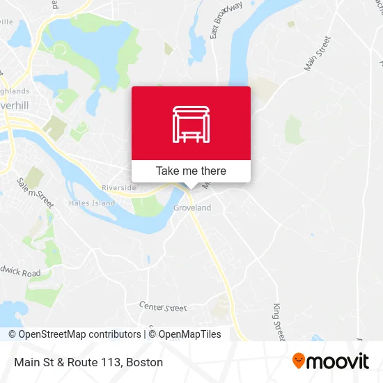 Main St & Route 113 map