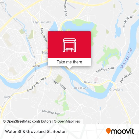 Water St & Groveland St map