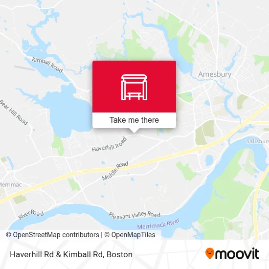 Haverhill Rd & Kimball Rd map