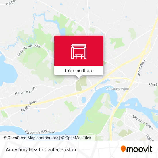 Amesbury Health Center map