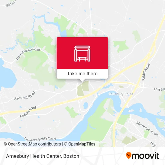 Amesbury Health Center map