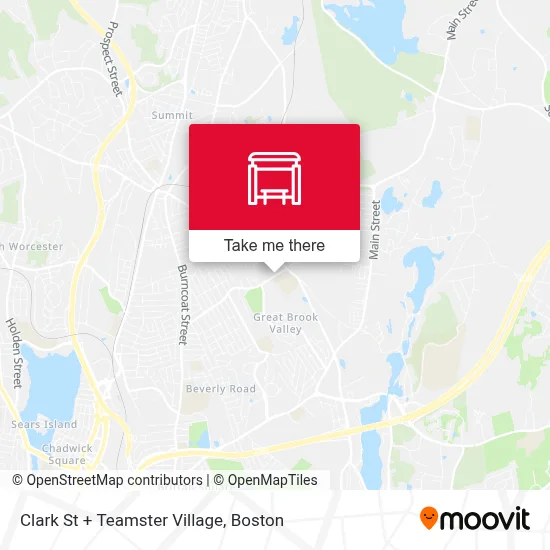 Clark St + Teamster Village map