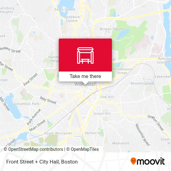 Front Street + City Hall map