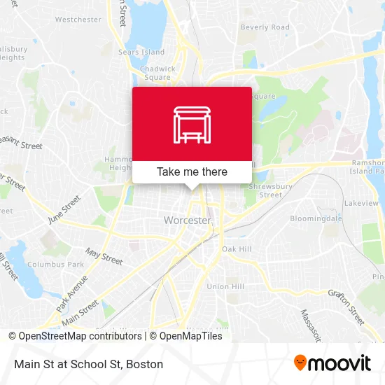 Main St at School St map
