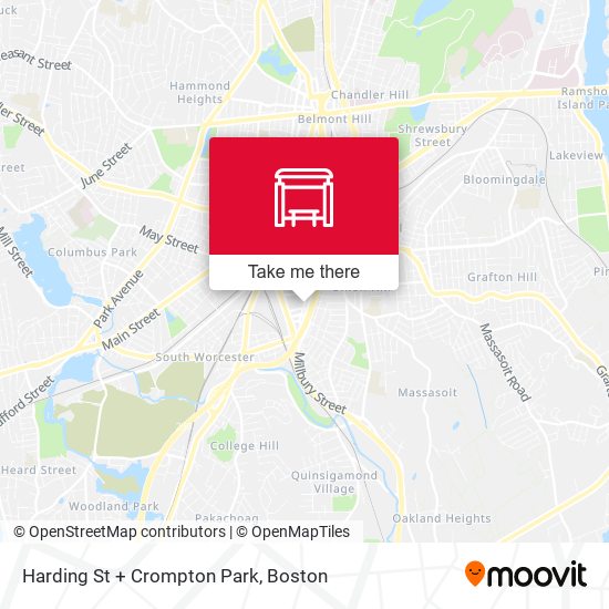 Harding St + Crompton Park map