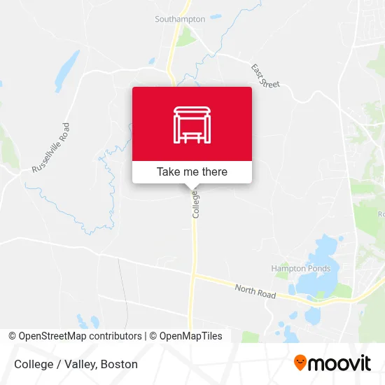 College / Valley map