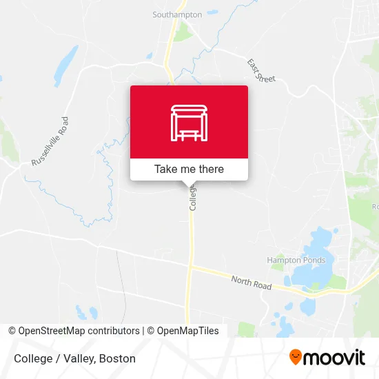 College / Valley map