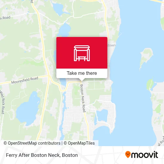 Ferry After Boston Neck map