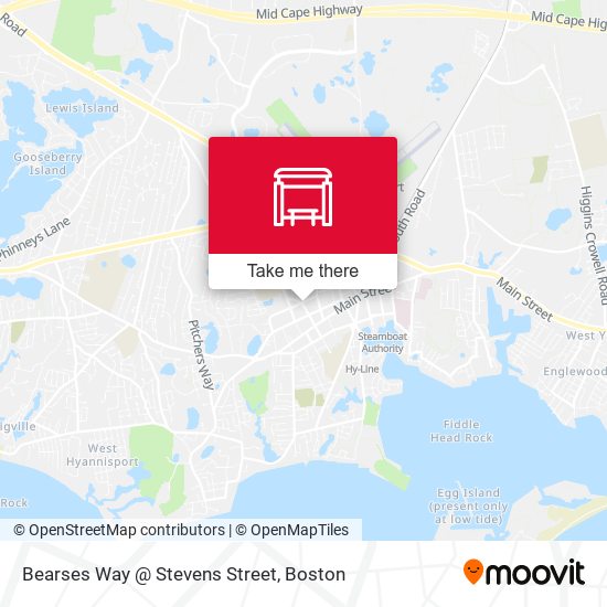 Bearses Way @ Stevens Street map