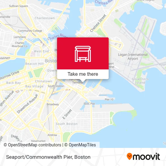 Seaport/Commonwealth Pier map