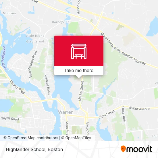 Highlander School map