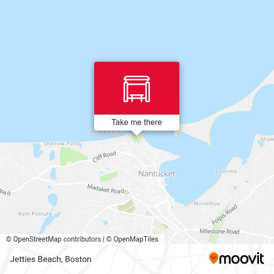 Jetties Beach map