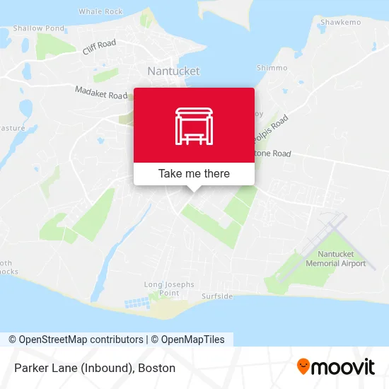 Parker Lane (Inbound) map