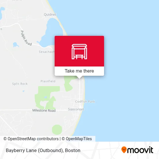 Bayberry Lane (Outbound) map