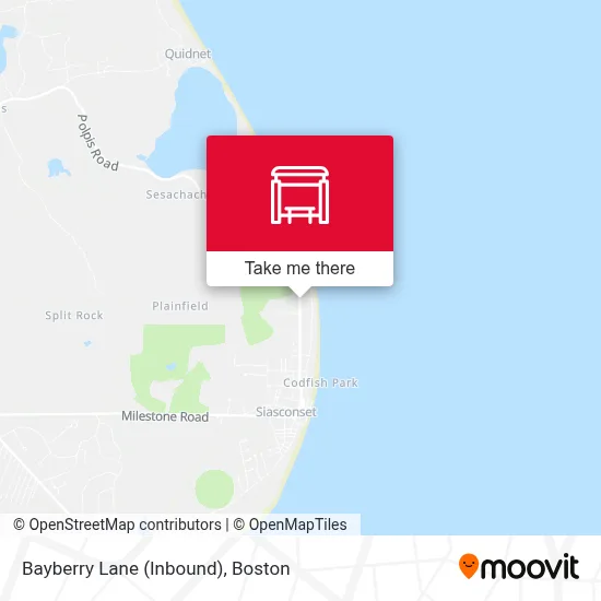 Bayberry Lane (Inbound) map