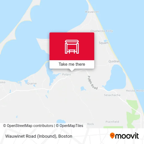 Wauwinet Road (Inbound) map