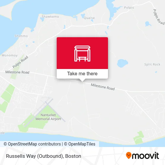 Russells Way (Outbound) map