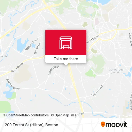 200 Forest St (Hilton) map