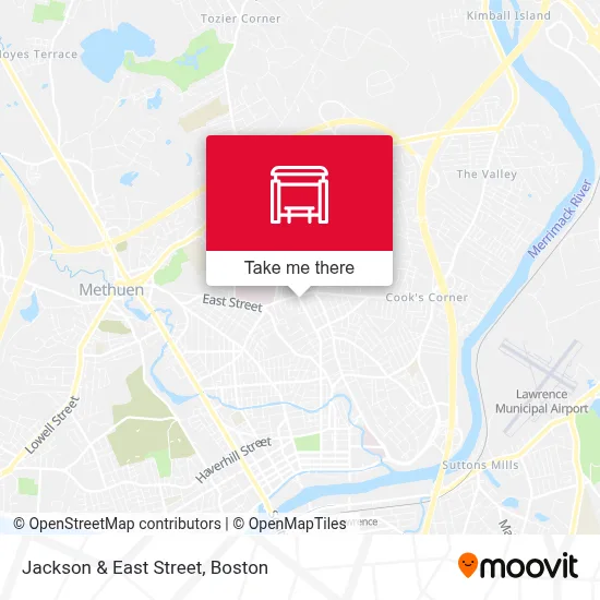 Jackson & East Street map