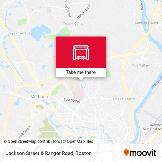 Jackson Street & Ranger Road map