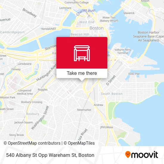 540 Albany St Opp Wareham St map