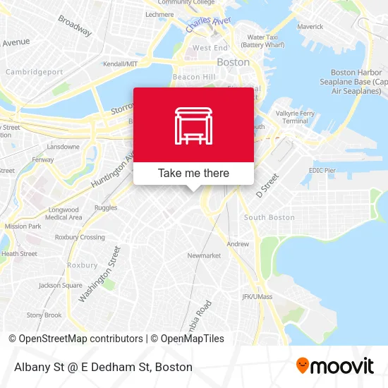 Albany St @ E Dedham St map