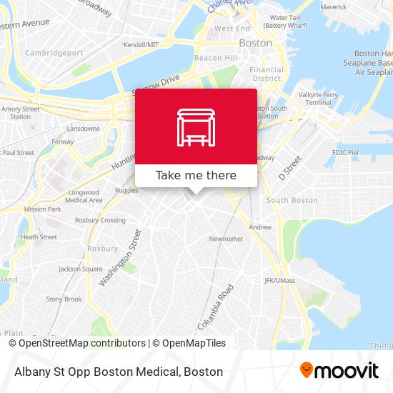 Albany St Opp Boston Medical map