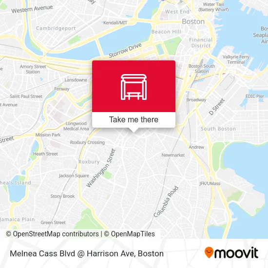 Mapa de Melnea Cass Blvd @ Harrison Ave