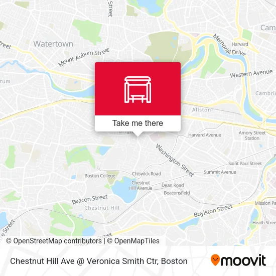 Mapa de Chestnut Hill Ave @ Veronica Smith Ctr