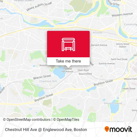 Mapa de Chestnut Hill Ave @ Englewood Ave