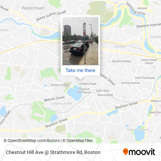 Chestnut Hill Ave @ Strathmore Rd map