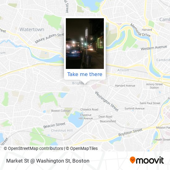 Mapa de Market St @ Washington St