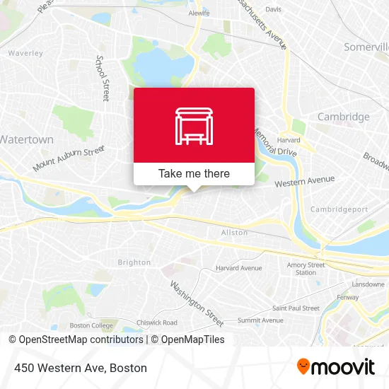 450 Western Ave map