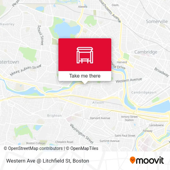 Mapa de Western Ave @ Litchfield St