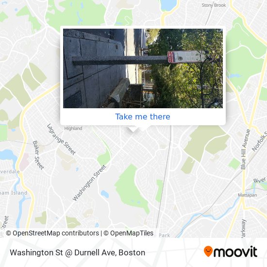 Mapa de Washington St @ Durnell Ave