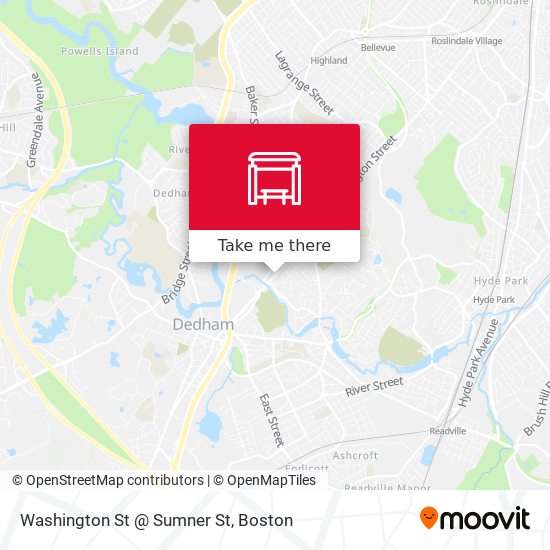 Washington St @ Sumner St map