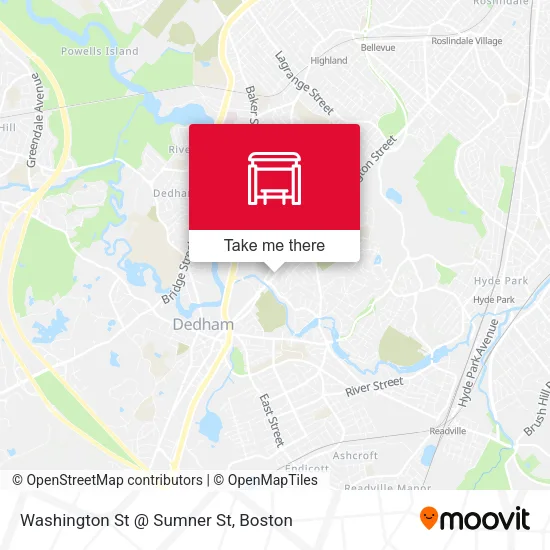 Washington St @ Sumner St map