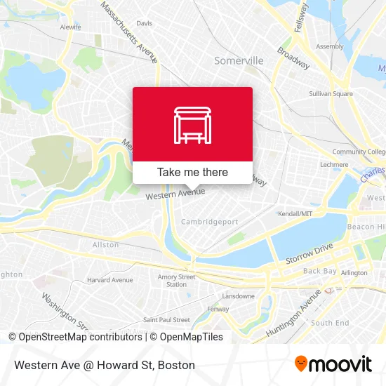 Mapa de Western Ave @ Howard St