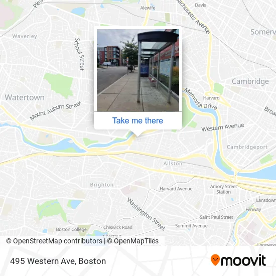 495 Western Ave map