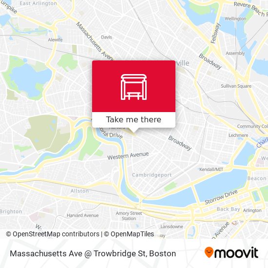 Massachusetts Ave @ Trowbridge St map