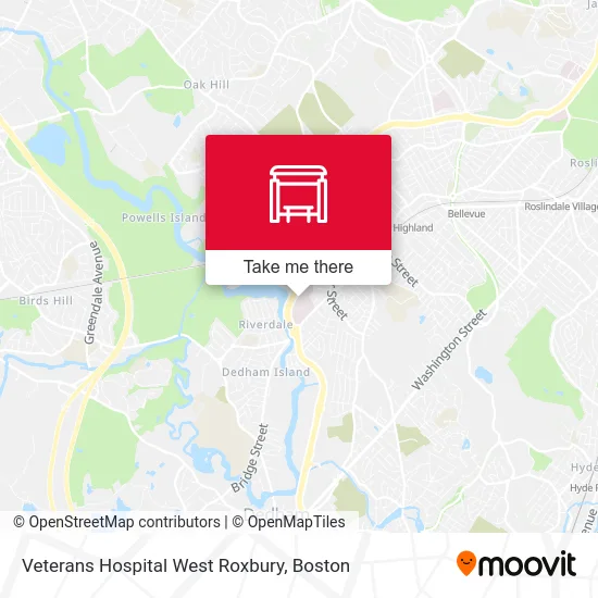 Mapa de Veterans Hospital West Roxbury
