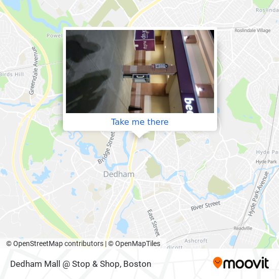 Mapa de Dedham Mall @ Stop & Shop