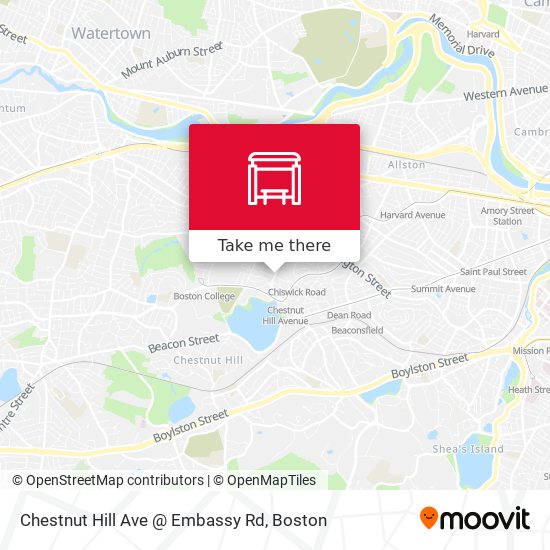 Chestnut Hill Ave @ Embassy Rd map