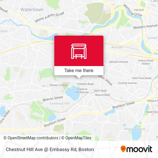 Mapa de Chestnut Hill Ave @ Embassy Rd