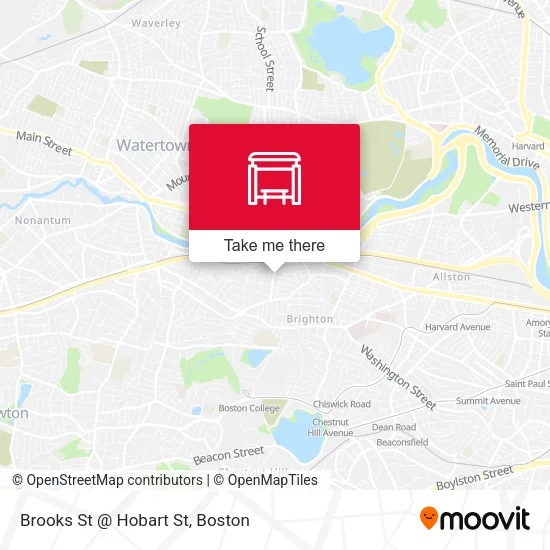 Brooks St @ Hobart St map