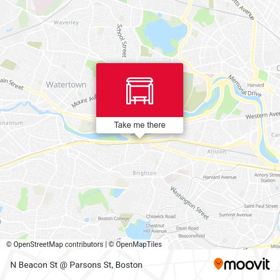 Mapa de N Beacon St @ Parsons St
